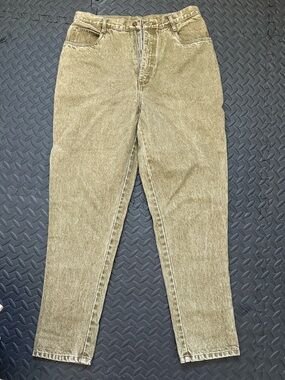 High-Rise Women's Vintage Jeans in Olive Wash